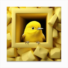 Yellow Bird Canvas Print