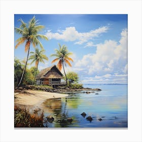 Sunny Escapade: Caribbean Dream Canvas Print