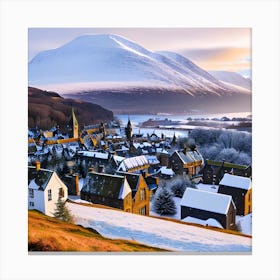 Scottish Village Canvas Print