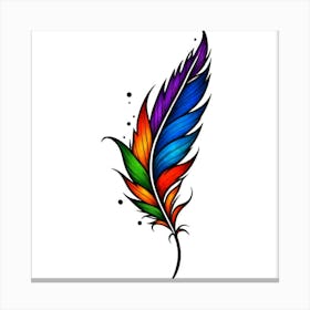 Feather Tattoo 3 Canvas Print