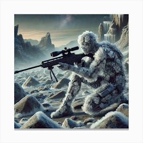 Voidborn Sniper Adaptive Camouflage Canvas Print