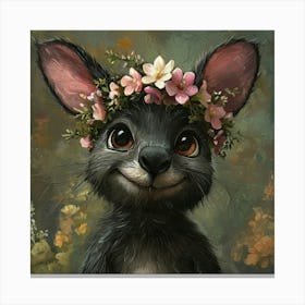 Flower Bunny Lienzo