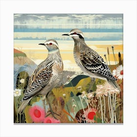 Bird In Nature Lark 4 Canvas Print