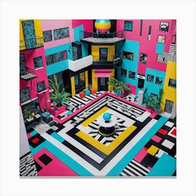 'The House' By Person Canvas Print