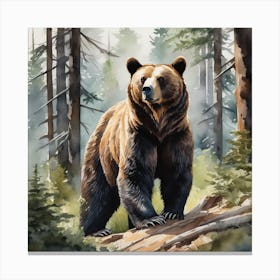 Grizzly Bear 4 Canvas Print