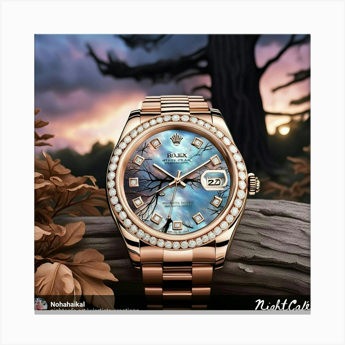 Rolex Datejust 5 Canvas Print by Nohacreations/artistrycreations