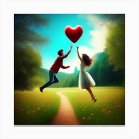 Love In The Air Canvas Print