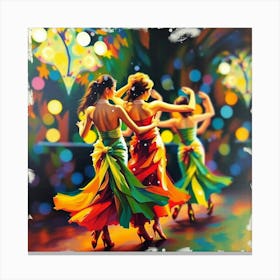 Flamenco Dancers Canvas Print