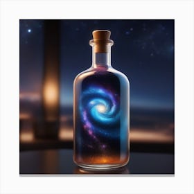 Galaxy In A Bottle 2 Canvas Print