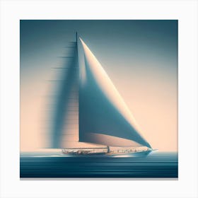 Abstract, A Sailing boat 3 Canvas Print