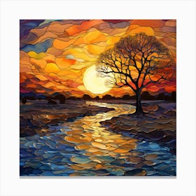 Sunset Painting 6 Canvas Print