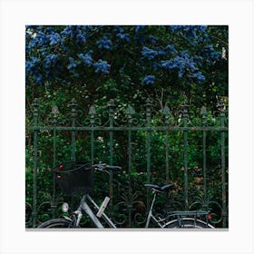 Paris Bicycle Square Canvas Print