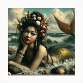 Ocean mermaid Canvas Print