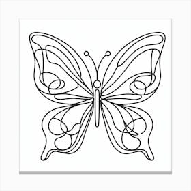 Butterfly Picasso style 9 Canvas Print