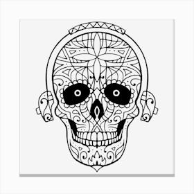 Mandala Skull 08 Canvas Print