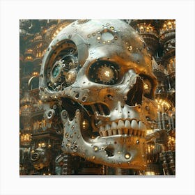 Skull Of Time Canvas Print