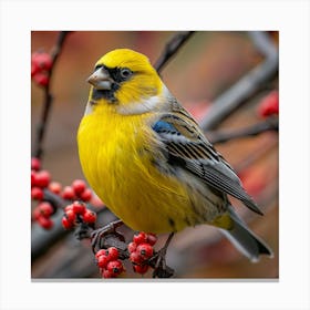 Rufous-Tailed Finch Canvas Print