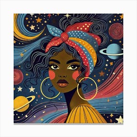 Halinara Celestial Portrait Canvas Print