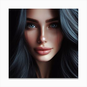 Most Beautiful woman from Russia, DALL-E 2 Canvas Print