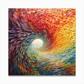 Rainbow Vortex Canvas Print