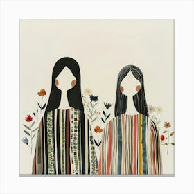 Two Women 9 Canvas Print