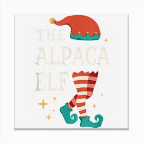 The Alpaca Elf Cute Ugly Christmas Sweater Family Canvas Print