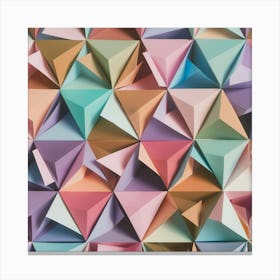 Origami Background Canvas Print