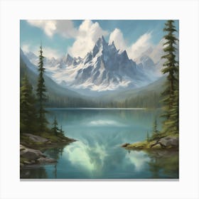 Mountain Lake Canvas Print