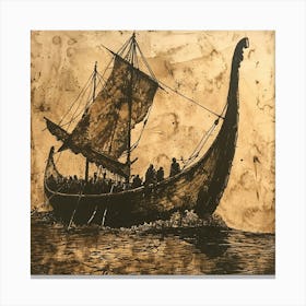 Viking Ship Canvas Print