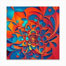 Abstract Flower Canvas Print