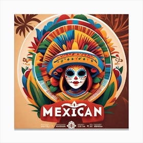 Mexican Poster Canvas Print