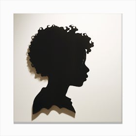 MY VERY OWN SILHOUETTE MAMA Canvas Print