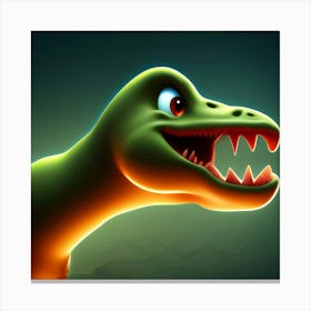 Dinosaur Stock Videos & Royalty-Free Footage Canvas Print