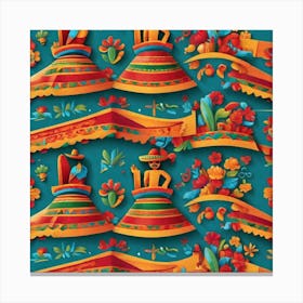 Mexican Pattern 30 Canvas Print