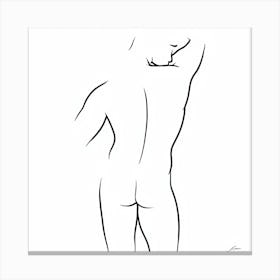 Nude Figure Drawing Canvas Print