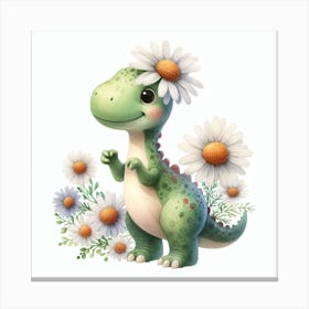 Daisy the dinosaur Canvas Print