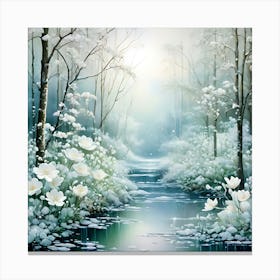 Snowy Forest Canvas Print