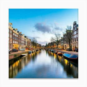 Amsterdam In A Row 1 Canvas Print