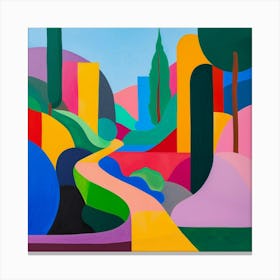 Abstract Park Collection Chapultepec Park Mexico City 2 Canvas Print