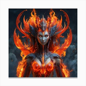 Goddess Of Fire Canvas Print