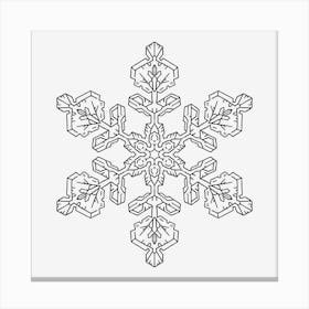 Snowflake Mandala 04 Canvas Print