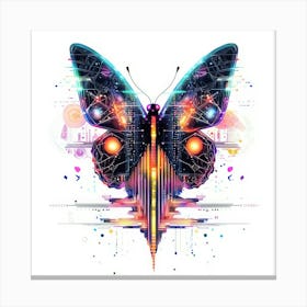 Butterfly.Generated AI. Wall Art Print Canvas Print