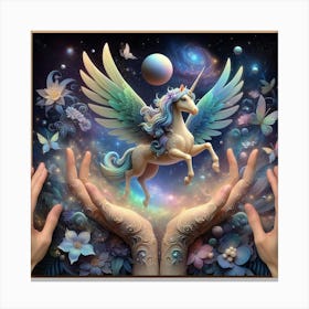 Unicorn Painting Canvas Print