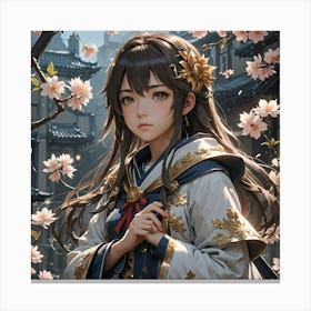 Asian Girl Canvas Print