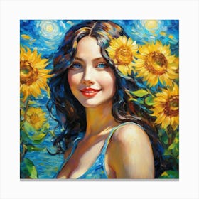 Sunflowersghj Canvas Print