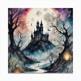 Spooky Castle 1 Canvas Print