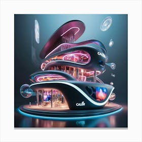 Futuristic Building 1 Canvas Print