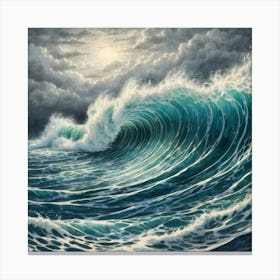 Ocean Wave 1 Canvas Print