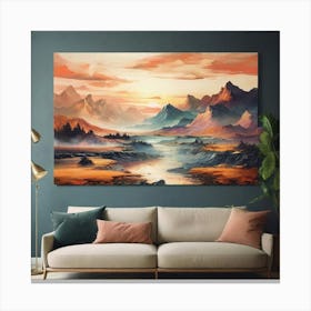 Landscape Painting 4 Canvas Print