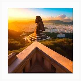 Sunrise In Korea Canvas Print